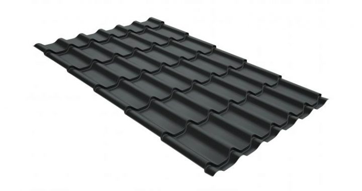 Металлочерепица классик GL 0,5 GreenCoat Pural RR 23 (RAL 7024)