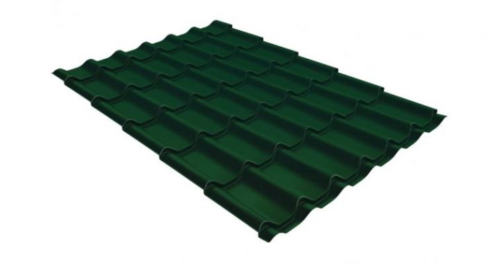 Металлочерепица классик GL 0,5 Quarzit RAL 6005